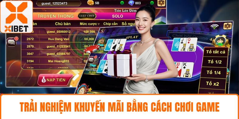 Trải nghiệm khuyến mãi bằng cách chơi game