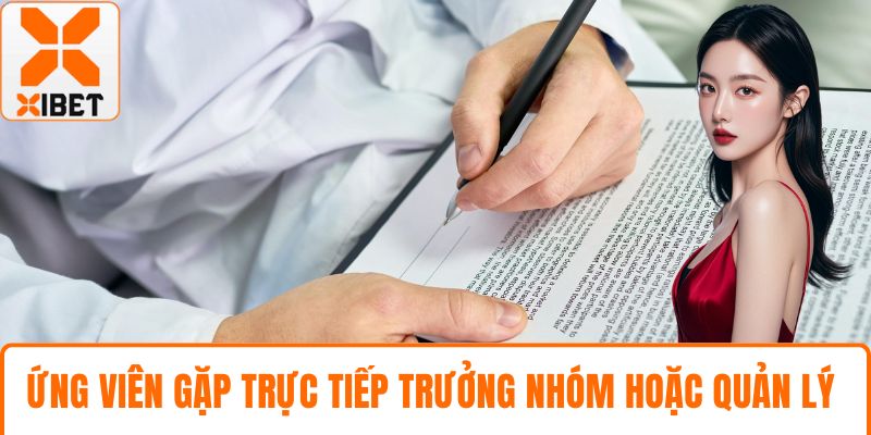 Ứng viên gặp trực tiếp trưởng nhóm hoặc quản lý